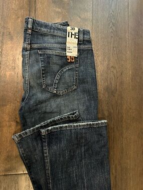 Joe's Jeans Straight Leg Jeans - Dark Blue Wash